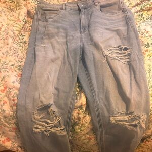 American Eagle Ripped Light Wash Jeans
